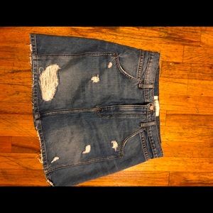 Reformation denim skirt